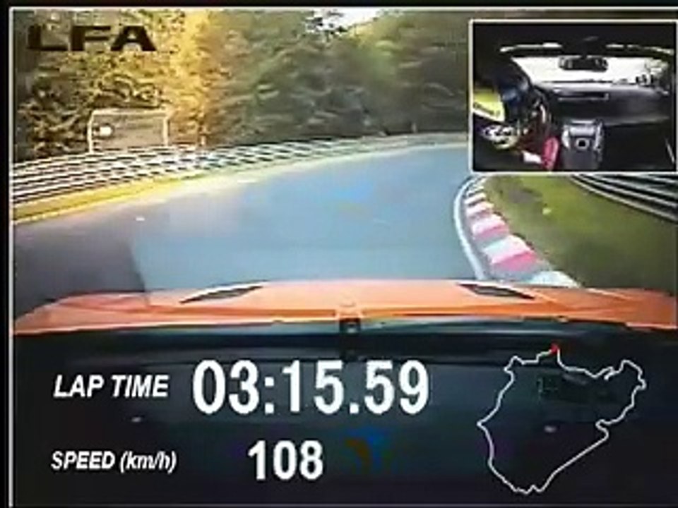 7:14'64 pour la Lexus LFA Nürburgring Edition sur la Nordschleife