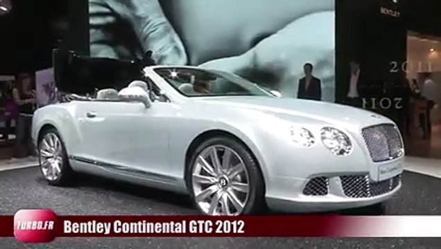 En direct du Salon de Francfort 2011 : Bentley Continental GTC 2012 en video