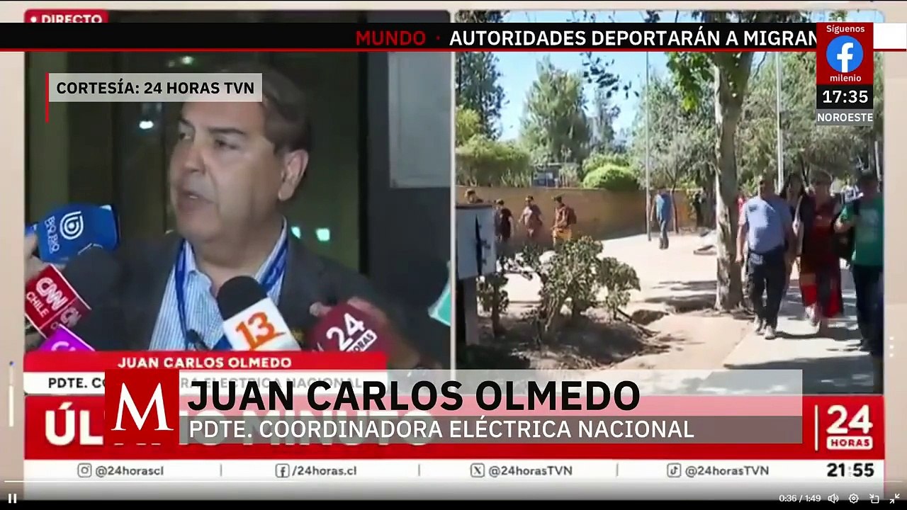 ¿Por qué sucedió el apagón masivo en Chile? Presidente de Eléctrica Nacional chilena explica