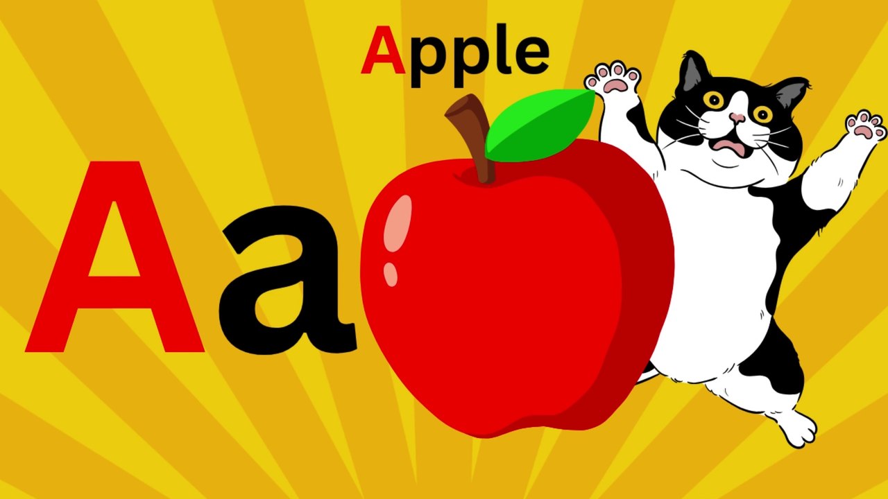 A for Apple, B for Ball . ABC Learning for Kids  Fun Educational Video