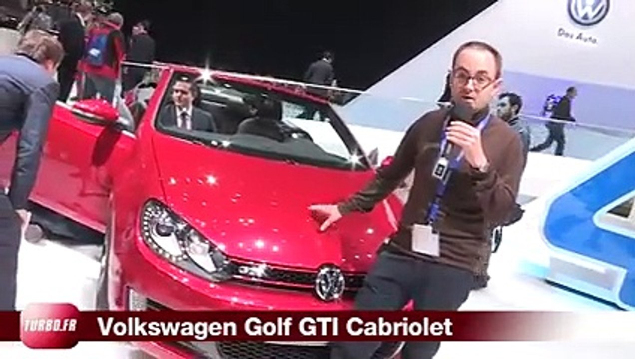 Les Stars de Genève 2012 en live : Volkswagen Golf GTI Cabriolet