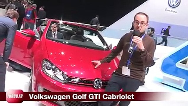 Les Stars de Genève 2012 en live : Volkswagen Golf GTI Cabriolet