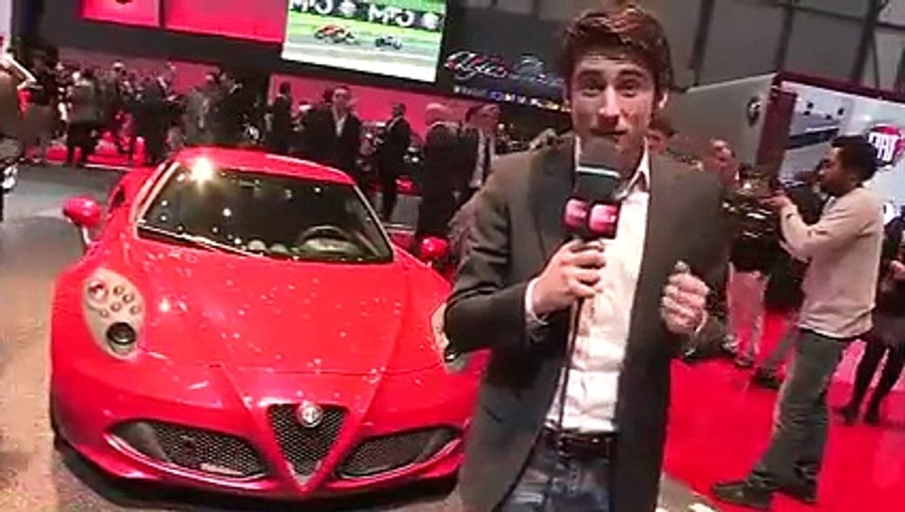 Alfa Romeo 4C en vidéo live au Salon de Genève 2013