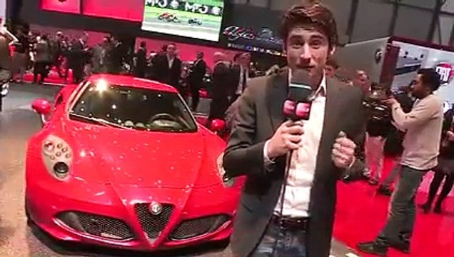 Alfa Romeo 4C en vidéo live au Salon de Genève 2013