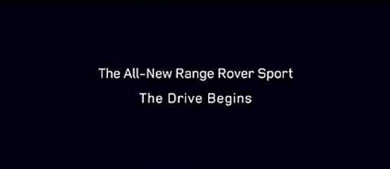 Vidéo : le teaser du Range Rover Sport 2013