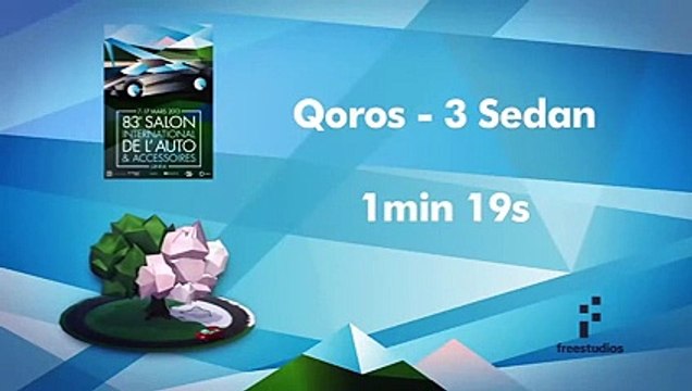 Salon Genève 2013 : Qoros 3 Sedan
