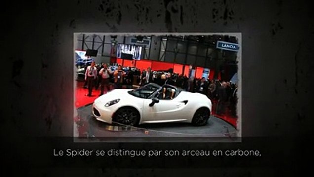 Alfa Romeo 4C Spider en vidéo live au Salon de Genève 2014