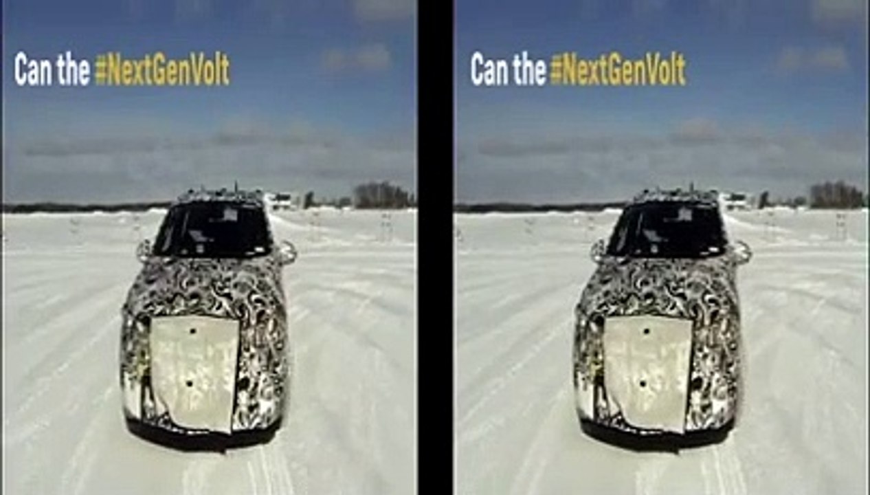 Chevrolet Volt 2016 : en test sur un lac gelé