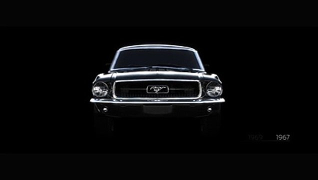 L'évolution de la Mustang en 50 ans grâce un morphing