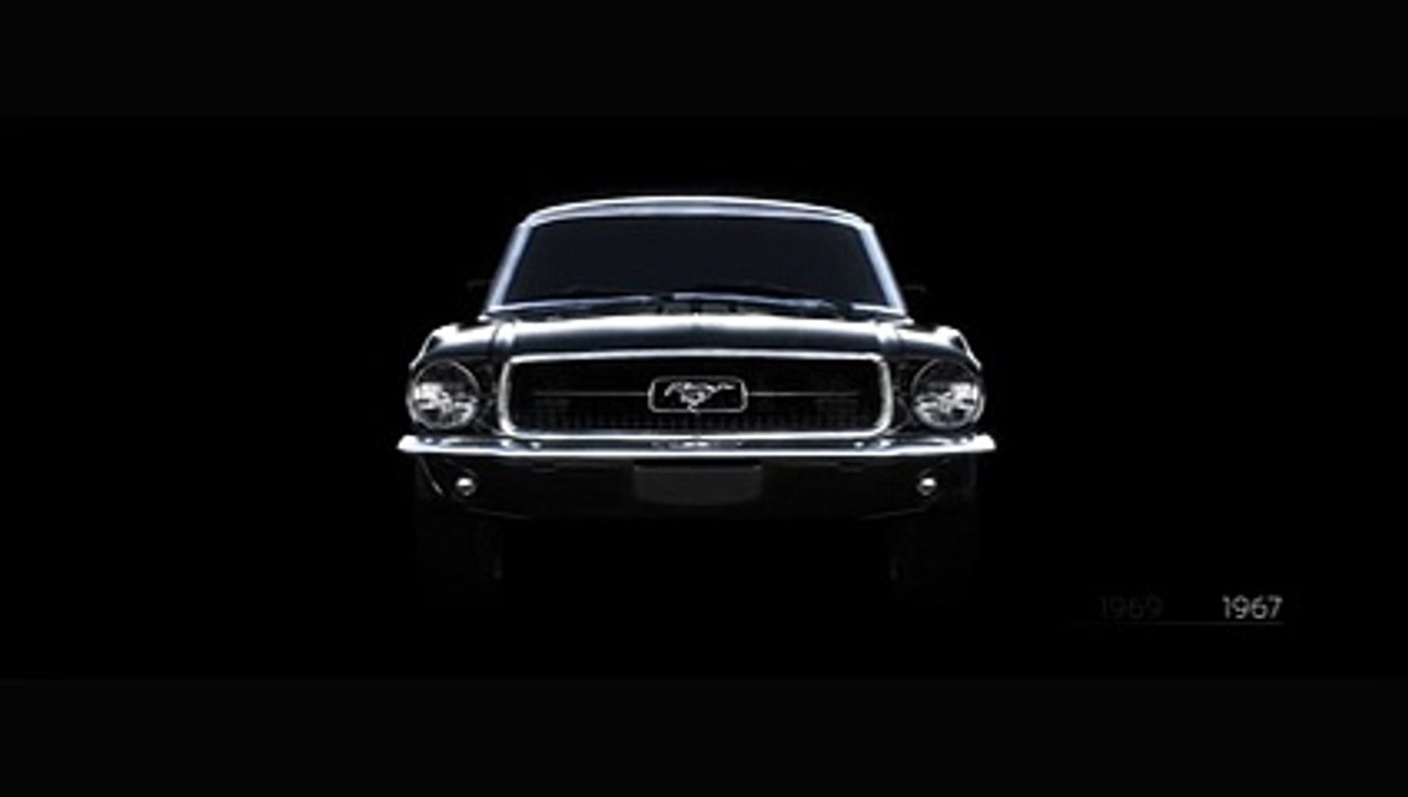 L'évolution de la Mustang en 50 ans grâce un morphing