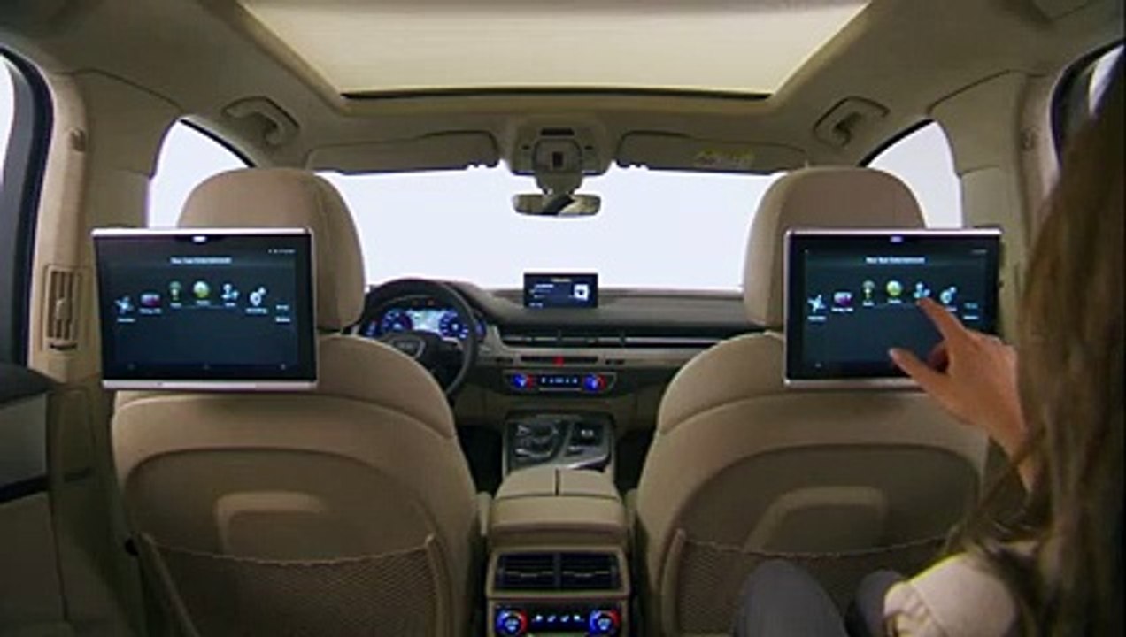 Les tablettes tactiles disponibles pour les sièges arrière du nouvel Audi Q7