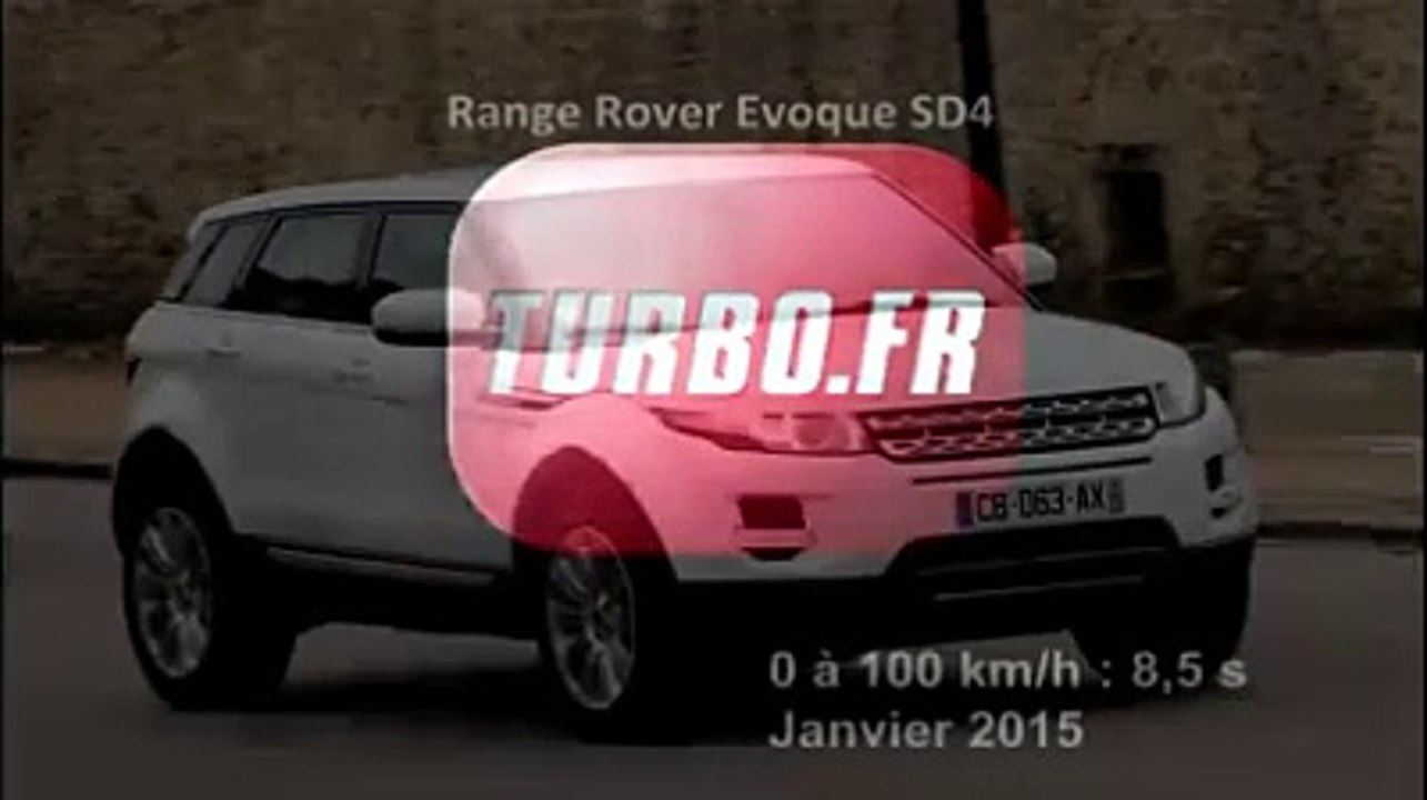 Vidéo : le 0 à 100 km/h à bord du Range Rover Evoque SD4 BVA9 190 ch