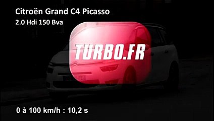 Vidéo : le 0 à 100 km/h à bord du Citroën Grand C4 Picasso (2013)