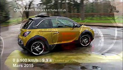 Vidéo : le 0 à 100 km/h à bord de l'Opel Adam Rocks