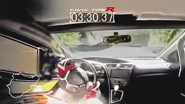 Le record de la Honda Civic Type R sur le Nürburgring en caméra embarquée