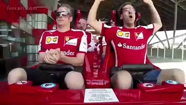 Vettel et Räikkönen dans le grand huit le plus rapide du monde à Abu Dhabi