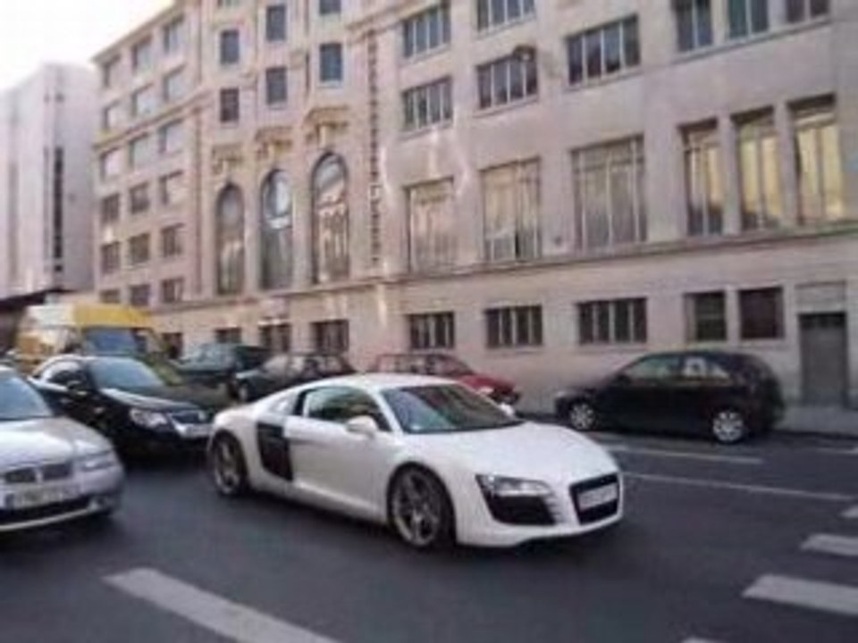 audi r8 blanche ( nancy )