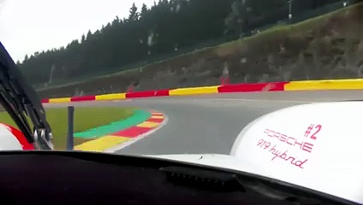 Porsche 919 hybrid, Spa-Francorchamps en caméra embarquée
