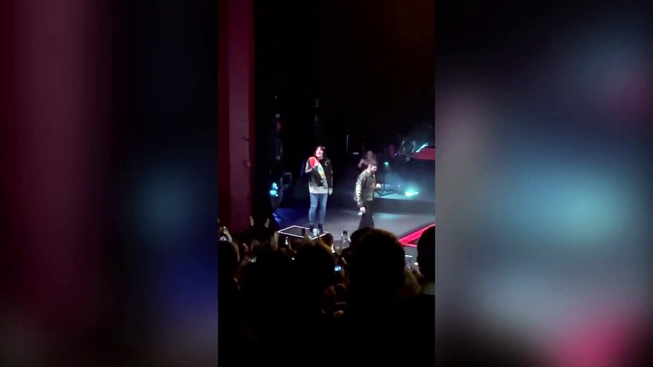 Noel Fielding jokes about doing shots with Prue Leith on stage at Kasabian gig