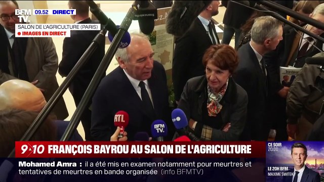 Agriculture: Nous avons fait ce qu'il faut pour que rapidement et intégralement les engagements pris aient été respectés , assure François Bayrou