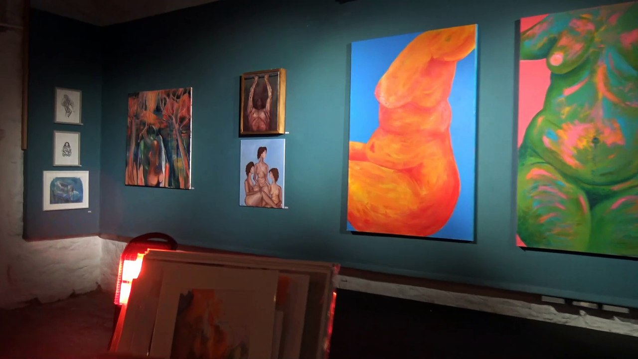 Nude not rude Exhibition Manor Street Art Gallery Stonehouse Plymouth Devon 14th February 2025