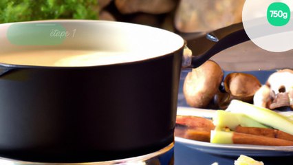Régal forestier à la fondue de roquefort