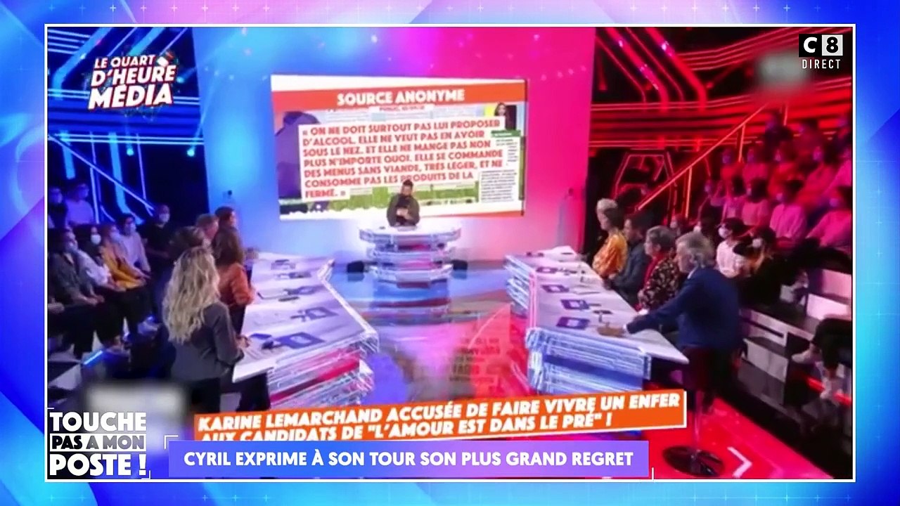 Extrait de TPMP le 25 février 2025 : Cyril Hanouna présente ses excuses à Karine Le Marchand