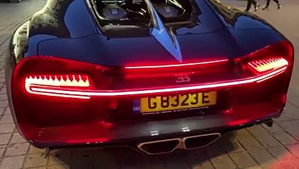 Démarrage des 16 cylindres de la Bugatti Chiron