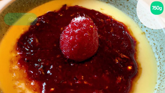 Crème brûlée aux framboises et mascarpone