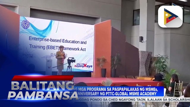 Pagpapaigting ng mga programa na pagpapalakas ng MSMEs, tinutukan sa 38th anniversary ng PTTC-Global MSME Academy