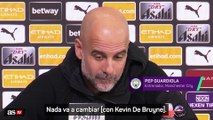 Guardiola, sobre el futuro de Kevin De Bruyne: 