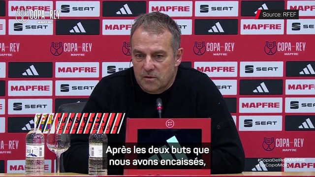 Flick très en colère après le 4ème but de l'Atlético