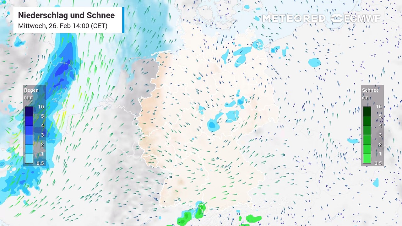 In der Nacht auf Altweiberdonnerstag Regen und teilweise Schnee mit Straßenglätte!