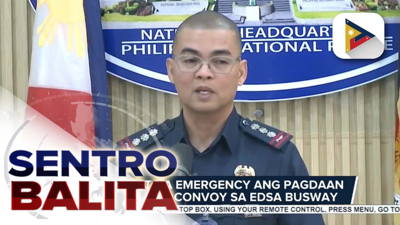 PNP, nilinaw na tumutugon sa isang emergency ang convoy nito na natiketan sa EDSA Busway; PNP, nais kusapin ang SAICT hinggil sa operasyon nito sa Busway