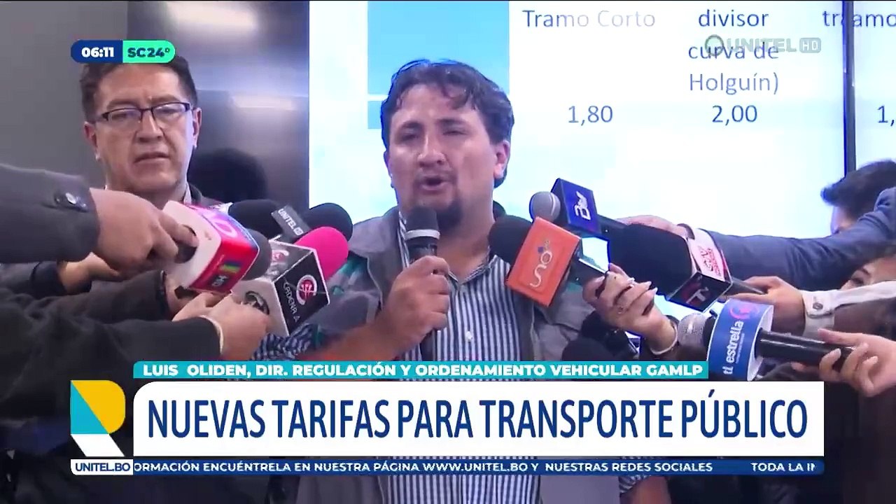 La Paz: Choferes deciden suspender el paro de 48 horas luego de conocerse las nuevas tarifas del transporte público