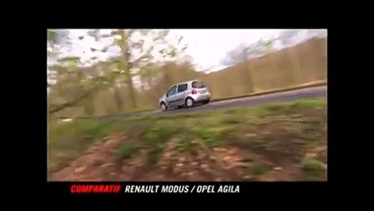 Comparatif Renault Modus / Opel Agila (Emission Turbo du 19/04/2008)