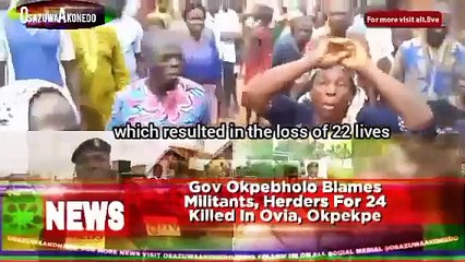 Gov Okpebholo Blames Militants, Herders For 24 Killed In Ovia, Okpekpe