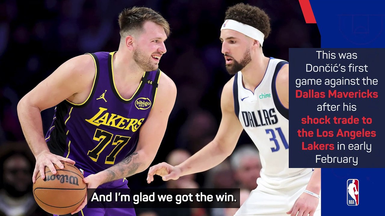 Doncic 'glad' Mavs game is over