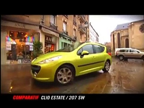 Comparatif Clio Estate / Peugeot 207 SW (Emission Turbo du 16/02/2008)