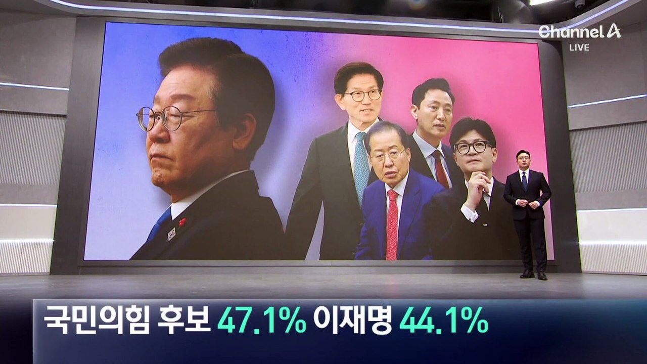 ‘여론조사’ 국민의힘 후보 47.1% 이재명 44.1%