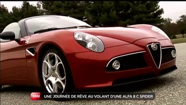 Journée de rêve : Essai Alfa 8C Spider (Emission Turbo du 22/11/2009)