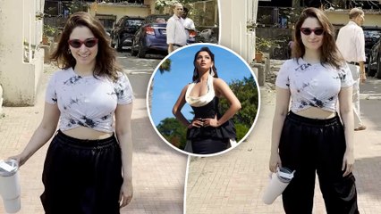 Tamannaah Bhatia's White N Black Bomber Avatar For Her Sporty Gym Session! Babli Bouncer Star!