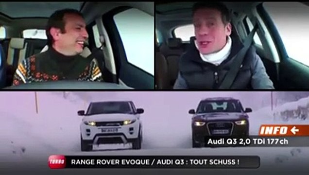 Comparatif : Audi Q3 / Range Rover Evoque (Emission Turbo du 12/02/2012)
