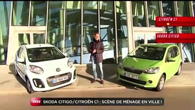Comparatif : Citroën C1 / Skoda Citigo (Emission Turbo du 08/04/2012)