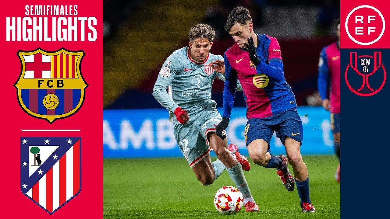 Barcelona vs Atlético Madrid (4-4) | Copa del Rey 2025 | Semifinal, IDA ...