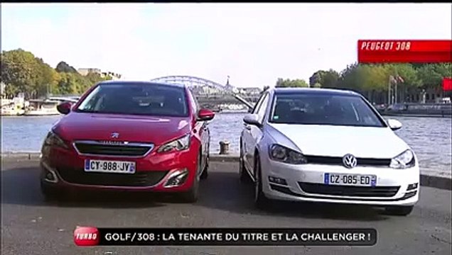 Comparatif : Peugeot 308 II vs. Volkswagen Golf 7 (Emission Turbo du 13/10/2013)
