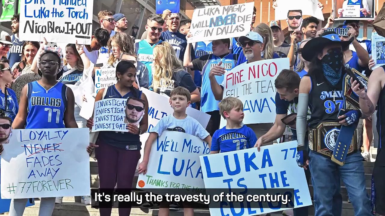 'Nico Harrison is a criminal!' - Doncic trade still raw for Mavs fans at reunion