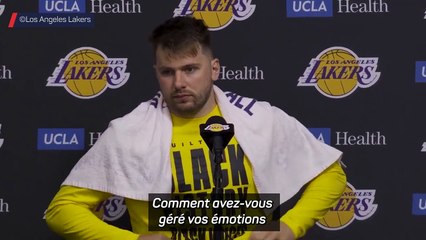 Lakers - Dončić : ''Honnêtement, je suis content que ce soit fini''