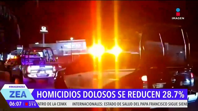 Homicidios dolosos en México se reducen 28.7%, informa Claudia Sheinbaum