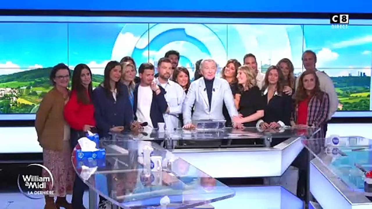 C8 : William Leymergie en larmes pour l'arrêt de son émission William à midi